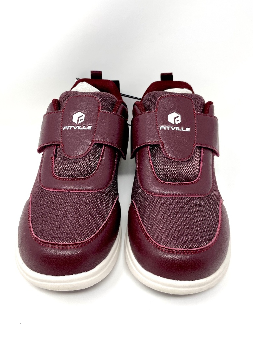 FitVille EasyTop StrapEase V4 Plum Extra Wide Diabetic Shoes Women's 8 EW